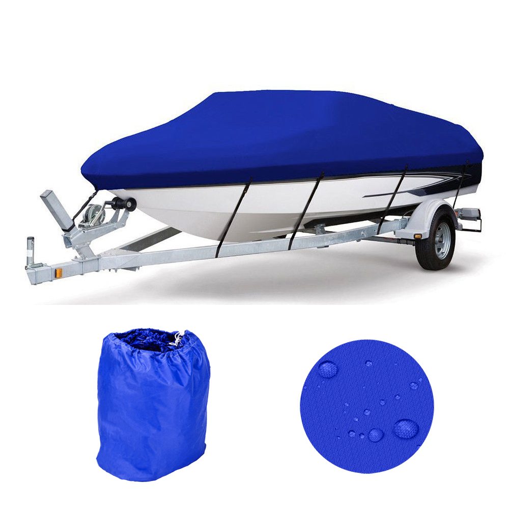 96/" Beam Heavy Duty Waterproof Boat Cover Fishing Ski Bass V-hull 17 18 19 Ft US