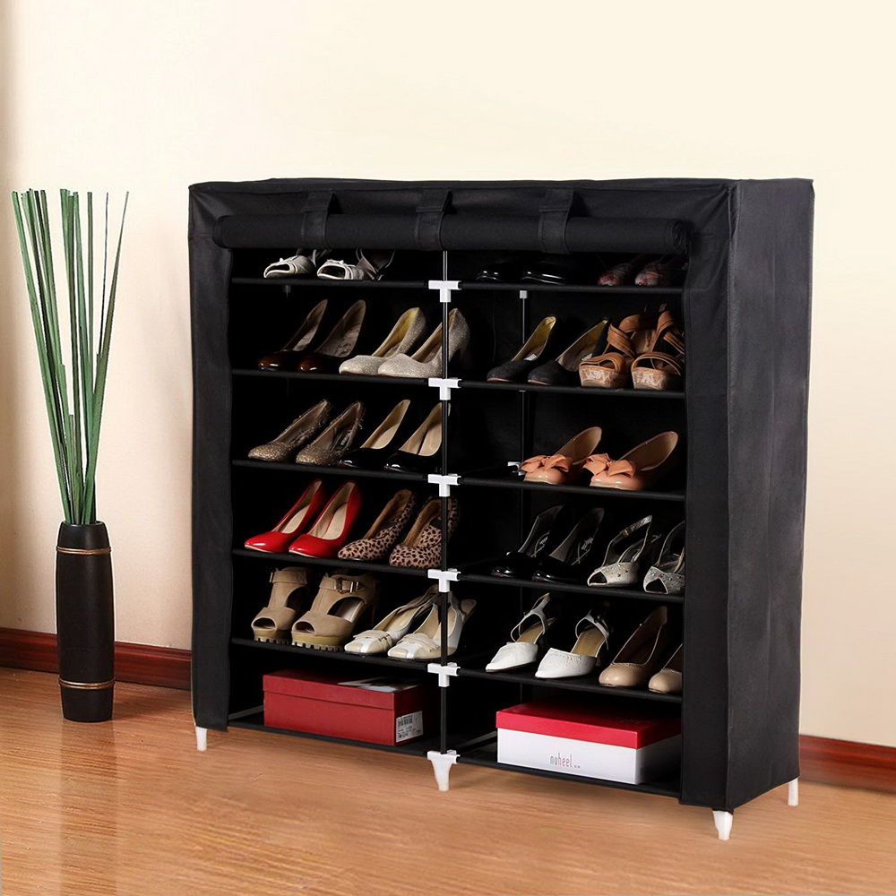 New 7 Tiers Portable Shoe Rack Closet Adjustable Shoe Storage Organizer