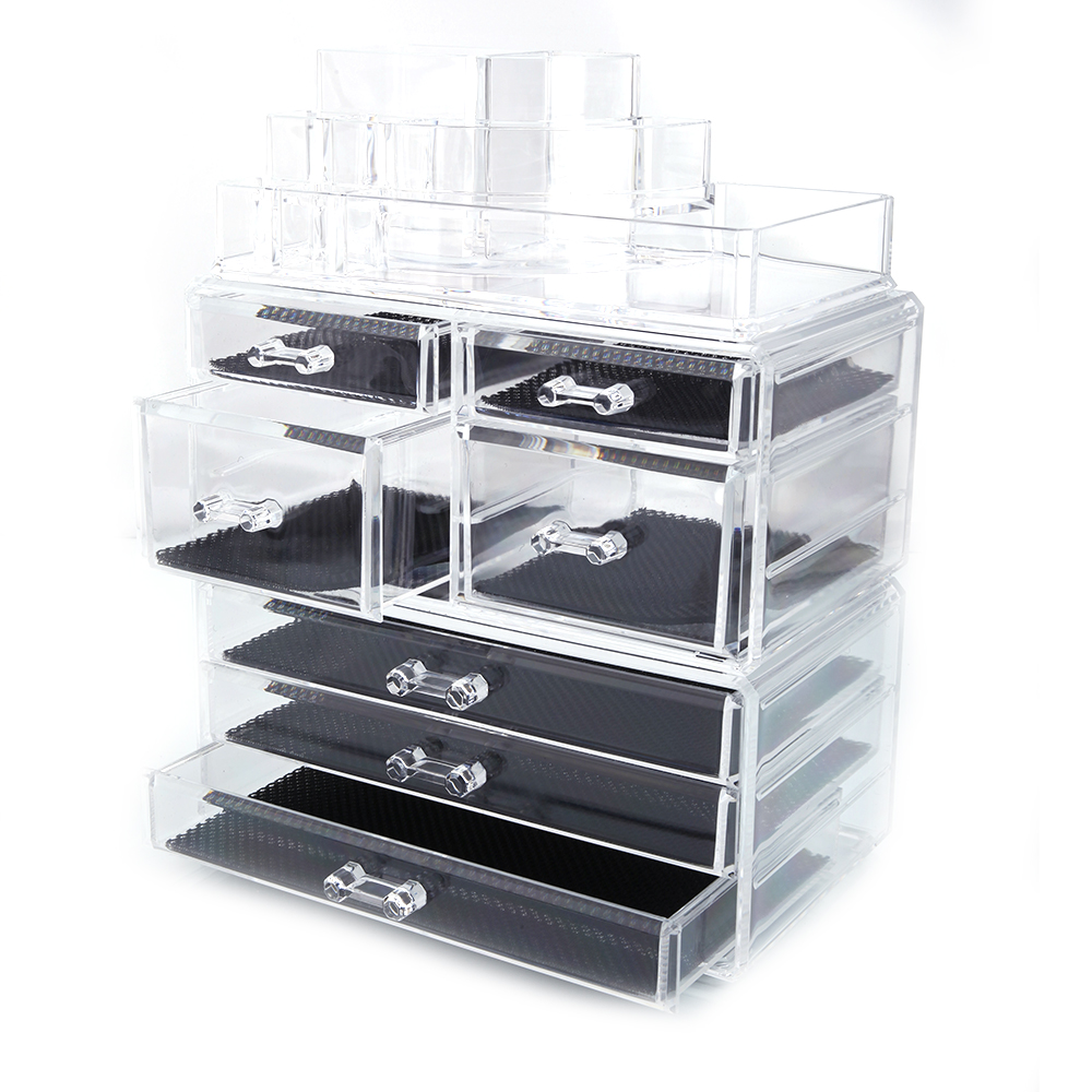 Acrylic Makeup Cosmetics Jewelry Organizer Display Box Storage