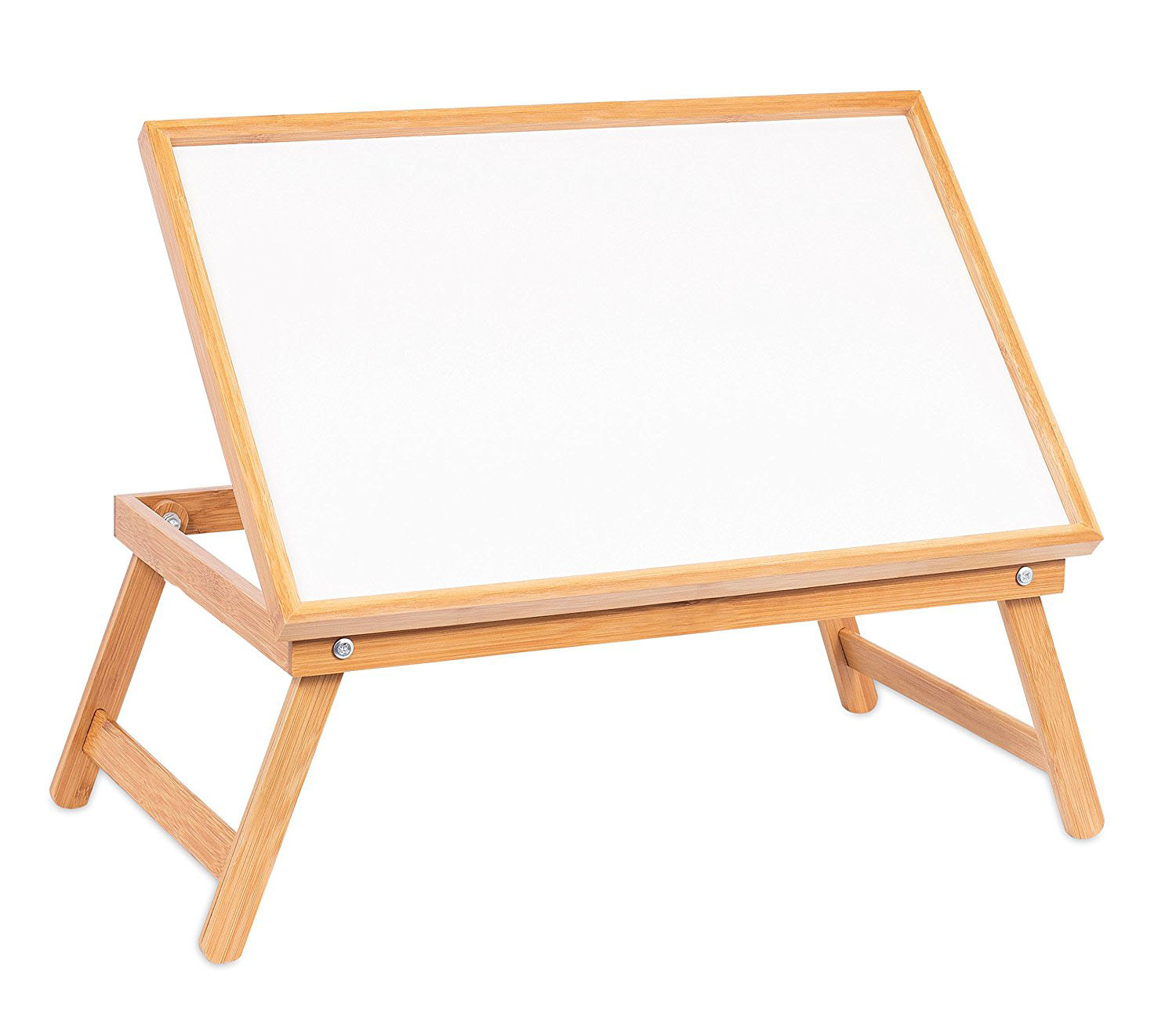 Bamboo Lap Tray Reading Work Eating Couch Bed Natural Book Holder