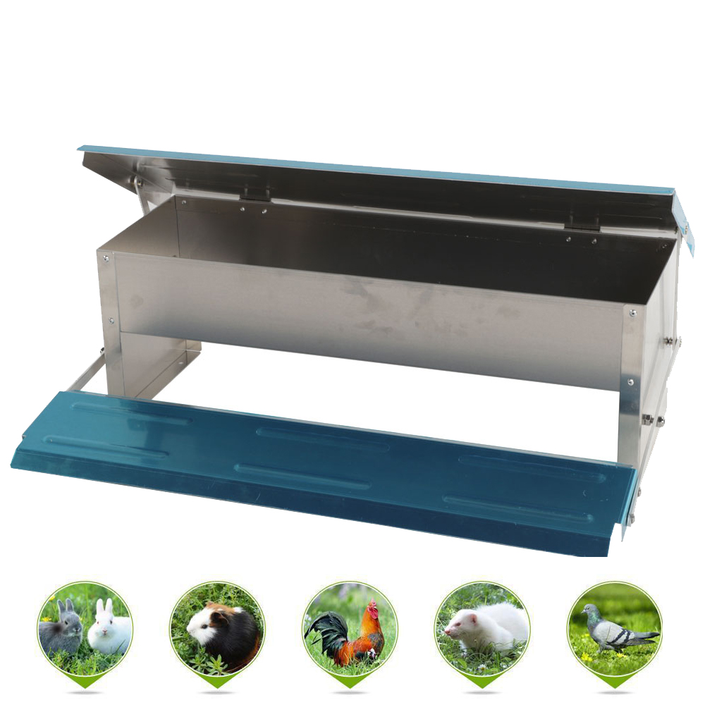 New Aluminum Board Water Home Outdoor Backyard Chicken Feeder Feed