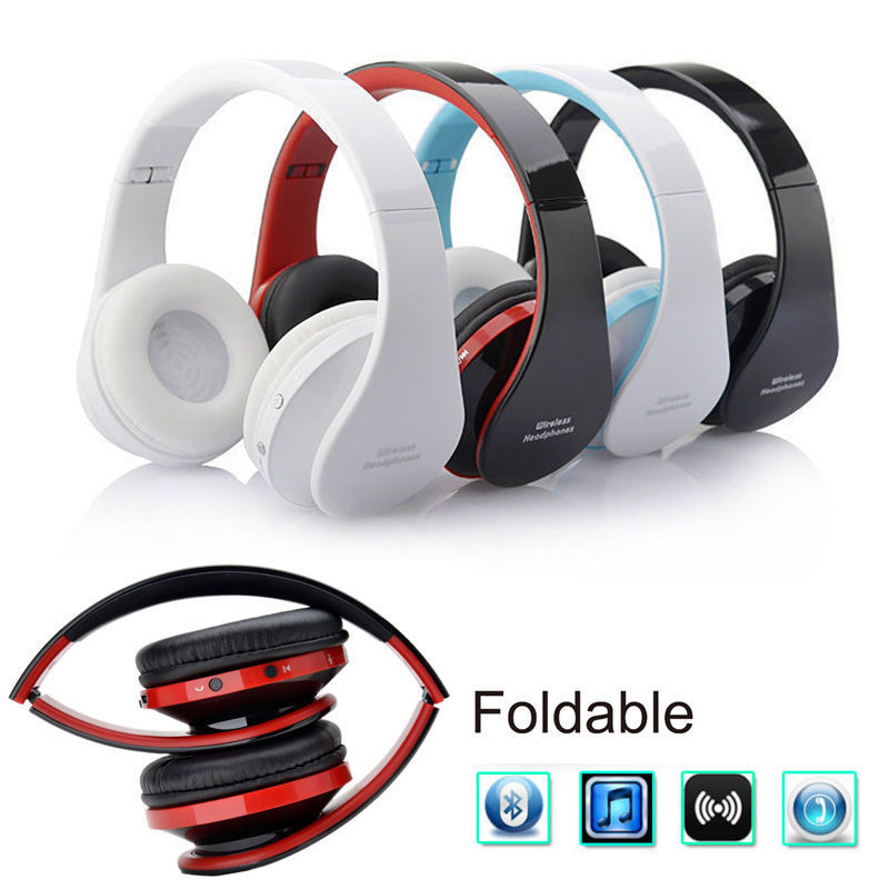 Foldable Wireless Bluetooth Headsets Stereo Headphones for iPhone