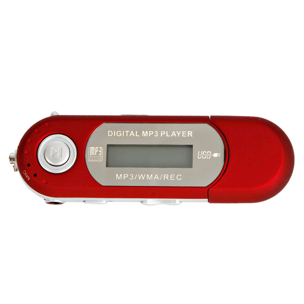 Popular Red 8GB MP3 WMA USB Music Player with LCD Screen
