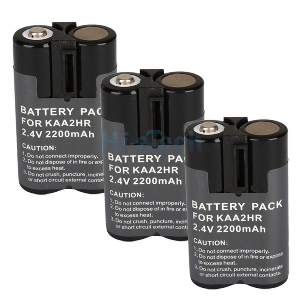 Lot 3* FOR KODAK KAA2HR RECHARGEABLE NiMH 2 AA BATTERY PACK