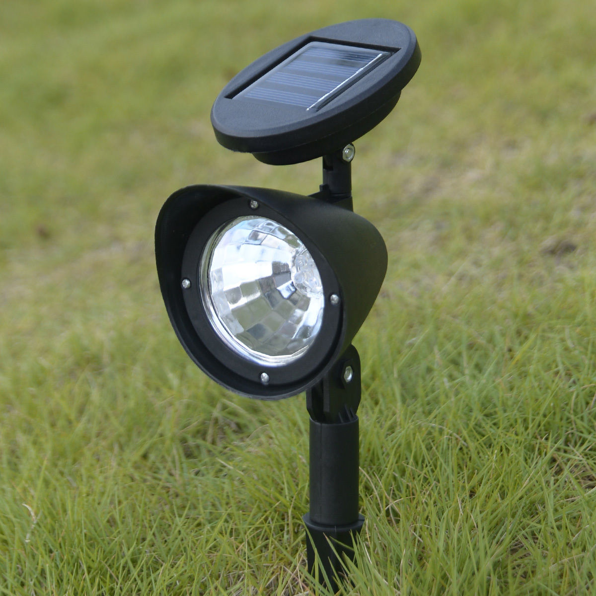 8X LED Solar Spot Light Outdoor Garden Lawn Spotlight Landscape Path ...