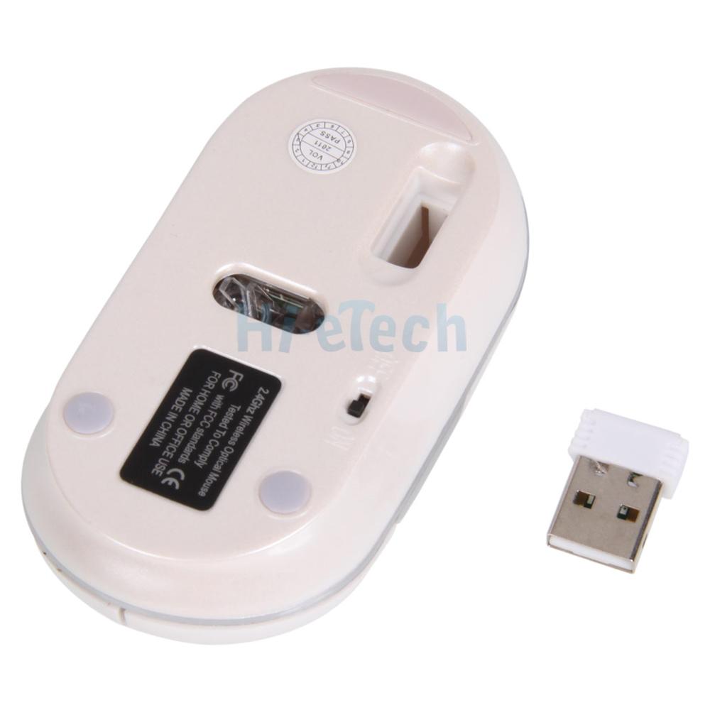 2.4GHZ Wireless Optical Mouse Plug and Play Mice for Windpws PC Laptop ...