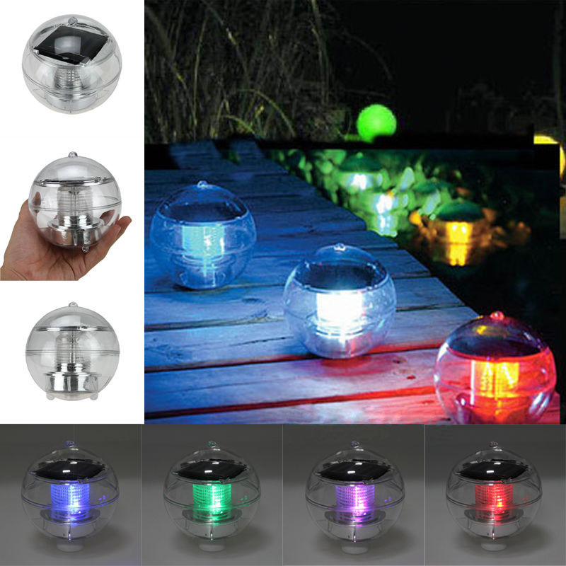 Solar Power Waterproof Color Changing Led 7 Colors Floating Pool Solar Power Waterproof Color Changing
