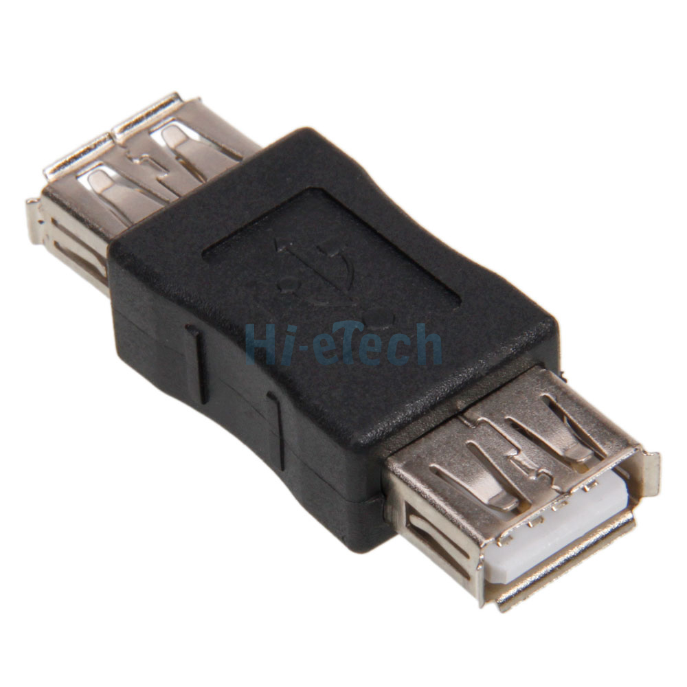 New USB 2.0 A Female To A Female FF Coupler ADAPTER CONNECTOR Black